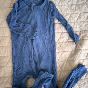 Steel Zip Up Long Sleeve Romper